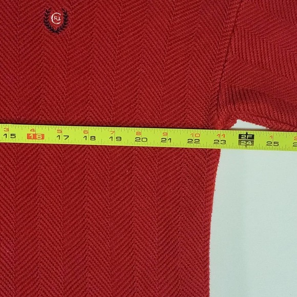 Mens Size XL Chaps Ralph Lauren Knit Red Sweater - Picture 9 of 12